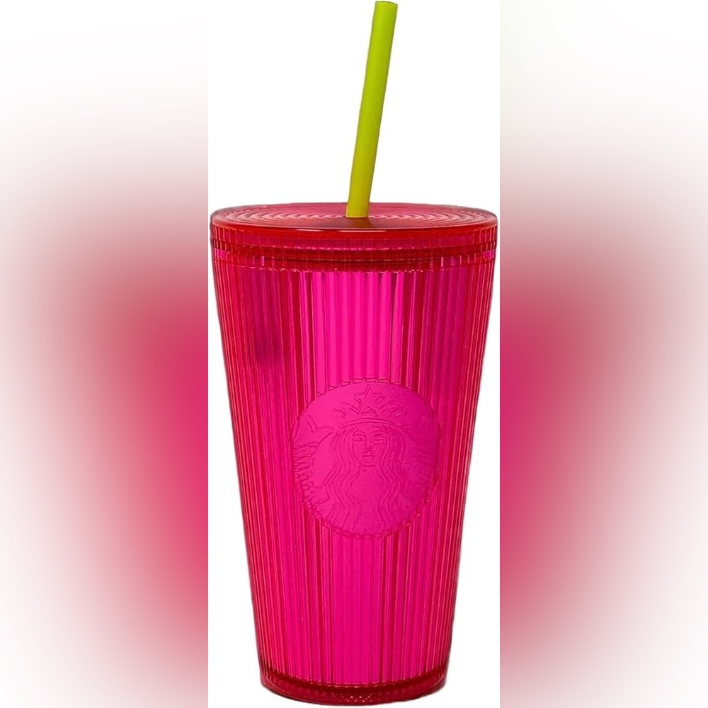 Starbucks Iridescent Magenta Bling Cold Cup (16 oz)